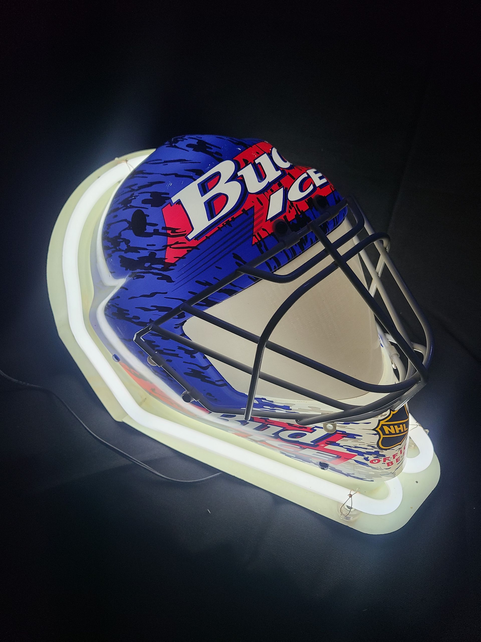 bud ice goalie mask