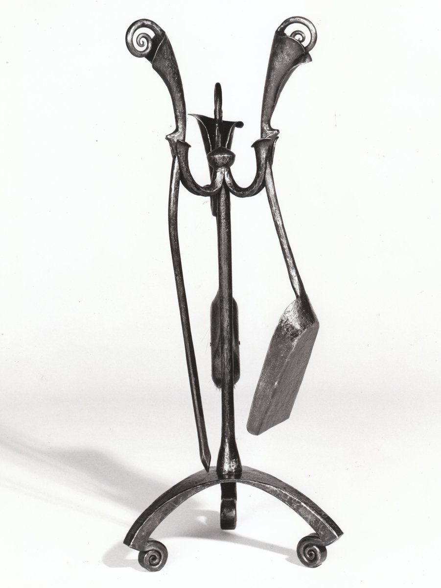 hand forged fireplace tools