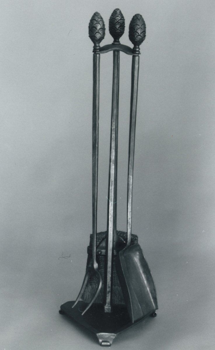 pinecone fireplace tools