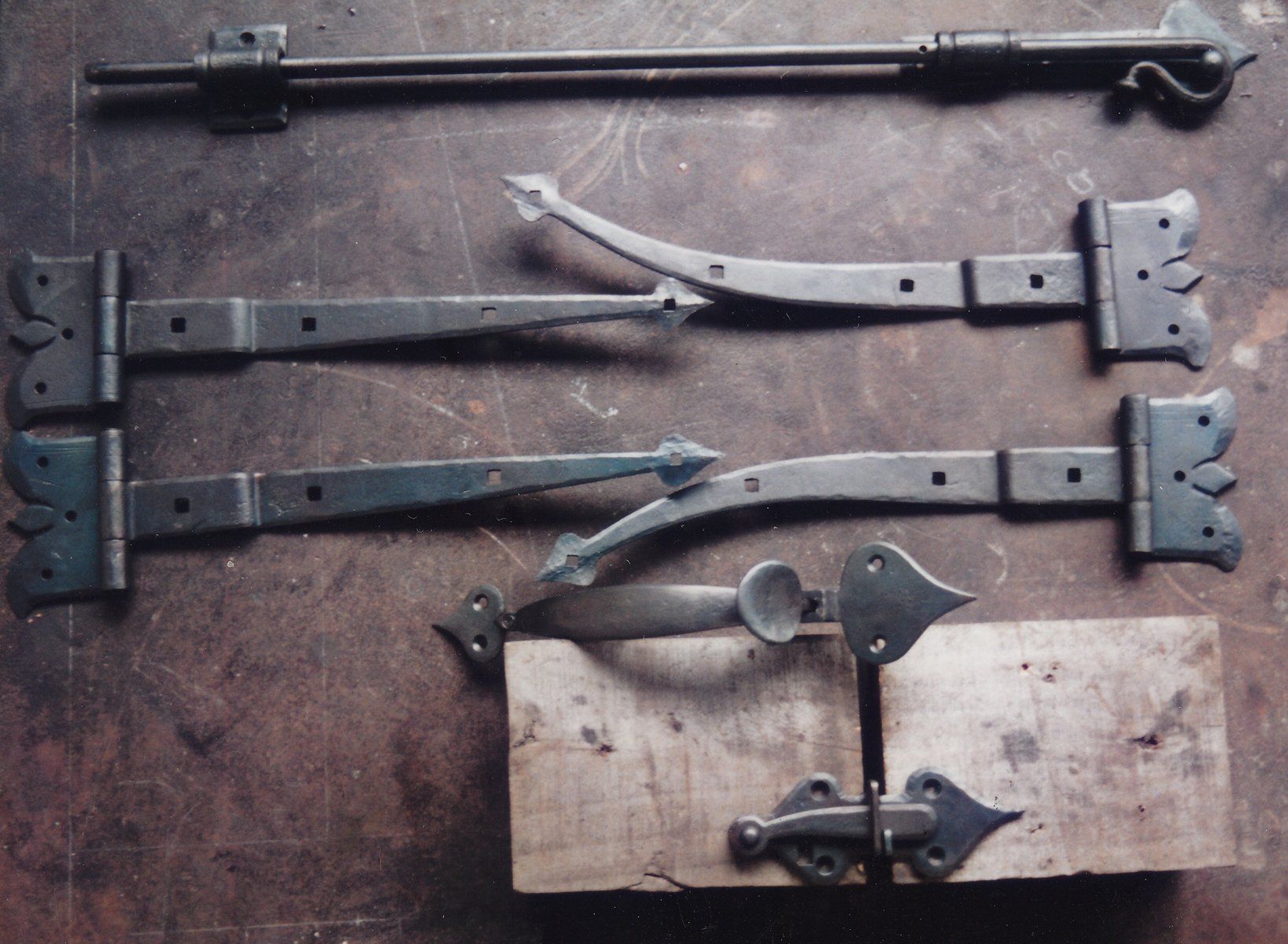 hand forged iron gate hardware
