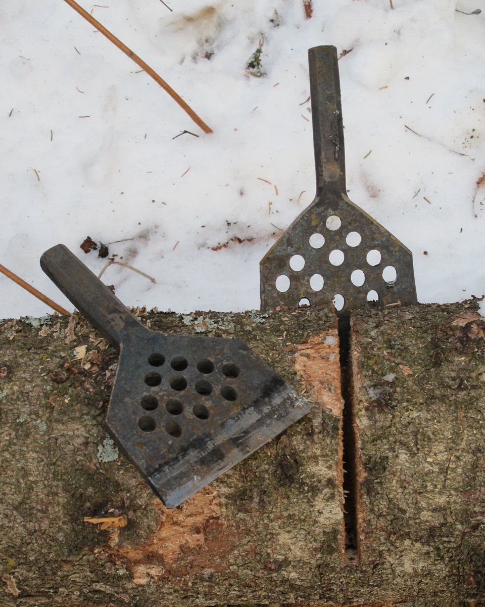 iron wood chopping wedge