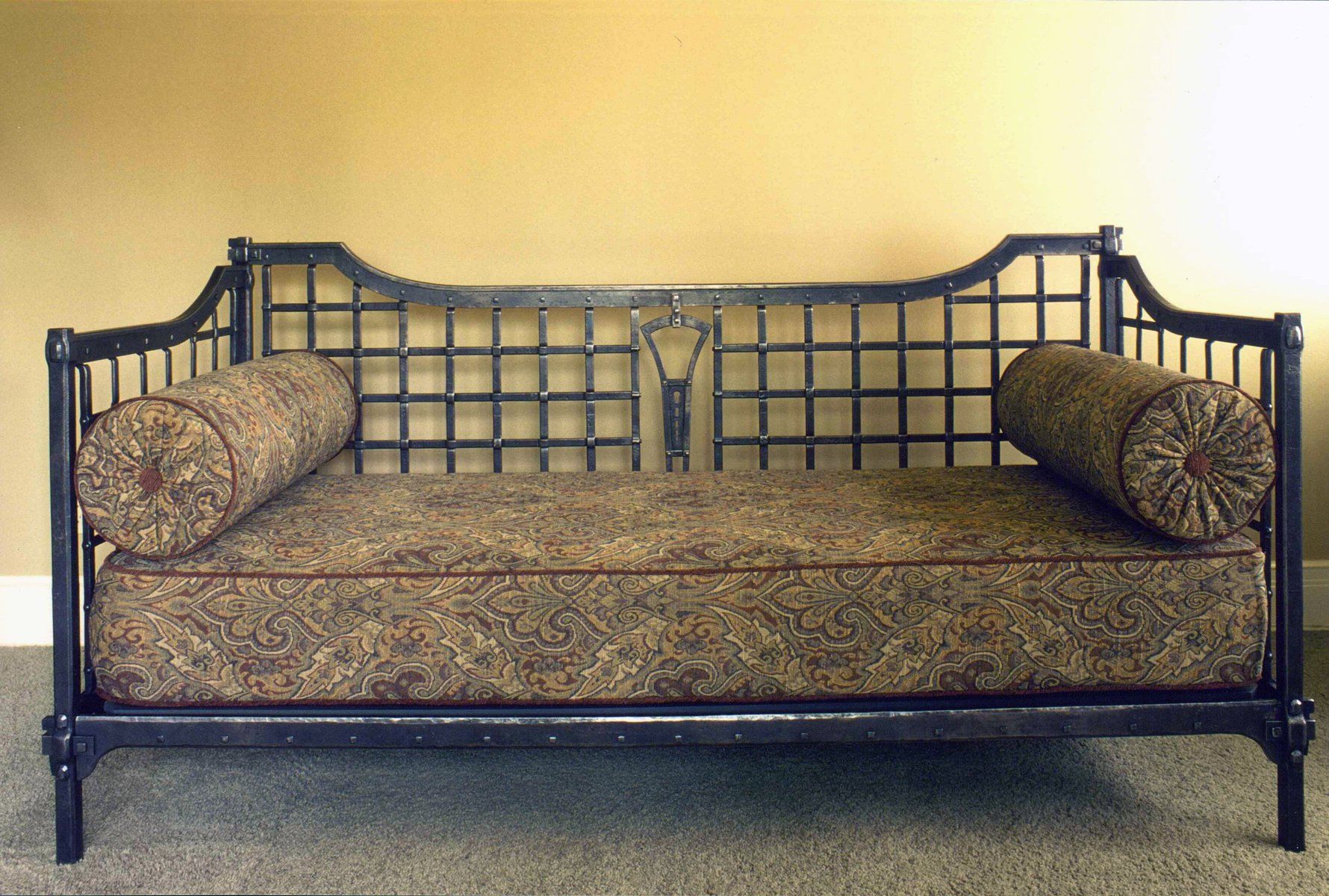 designer hand forged iron daybed
