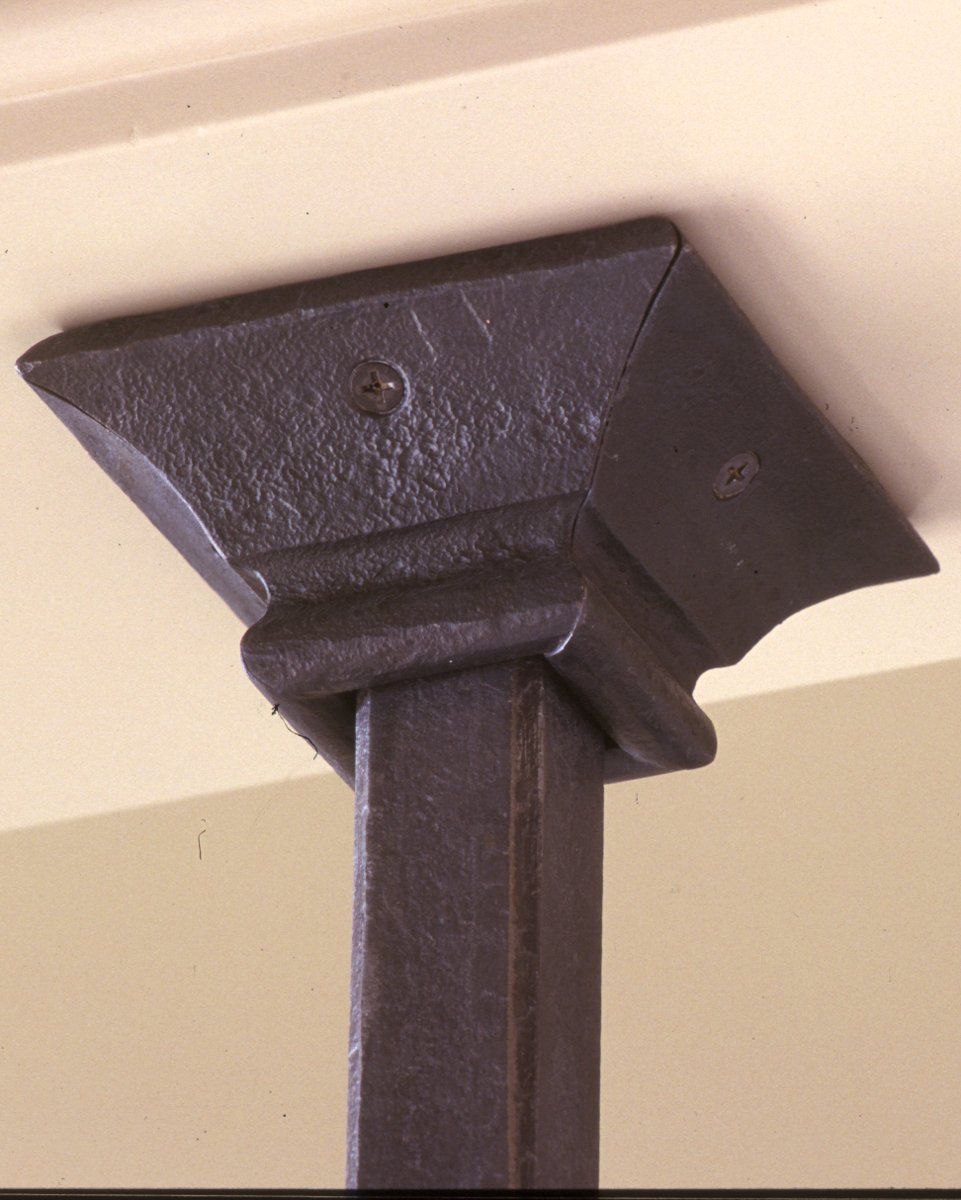 iron banister hanger detail