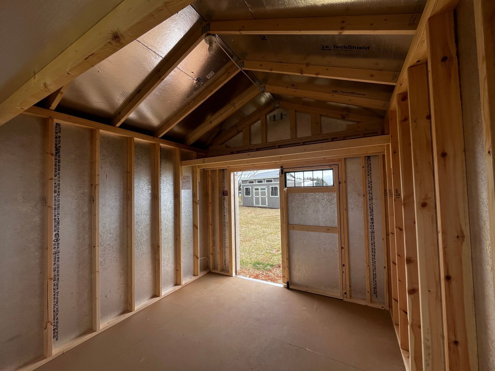 8x12 A Frame High wall, Shed w-Electric