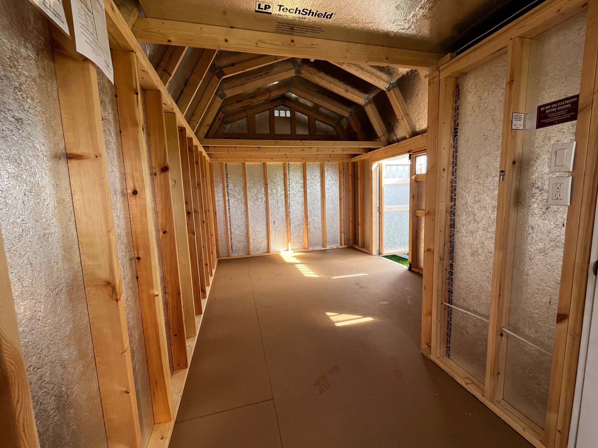 10x20 Lofted with 4x8 Side Porch