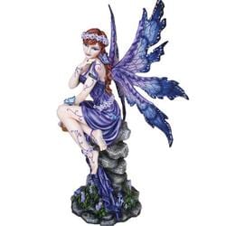 Large_Lavender_Fairy_Figurine_with_Rocks — New Age Giftware in South Mackay, QLD