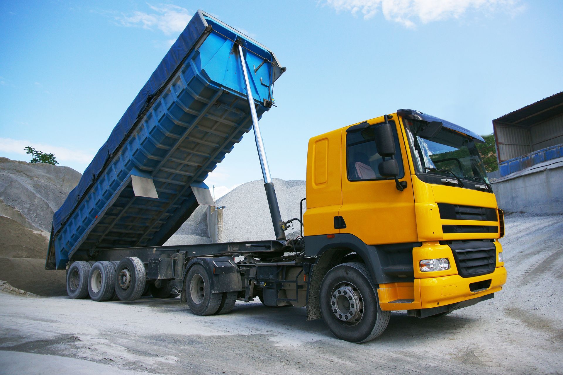 Hauler Dropping The Sand — Honolulu, HI — David Yamada, LLC