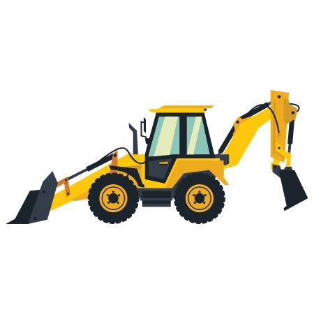 Backhoe Loader Icon — Honolulu, HI — David Yamada, LLC