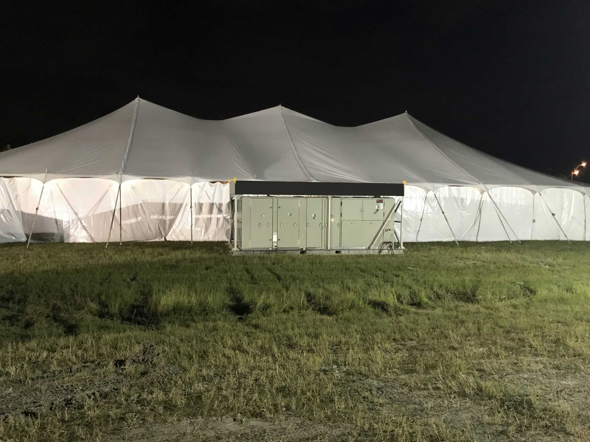 Flood disaster emergency relief tent services and air temperature control generators