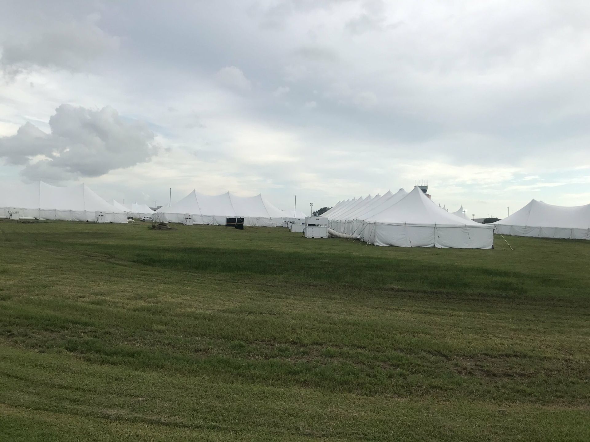 Disaster relief and emergency tents.