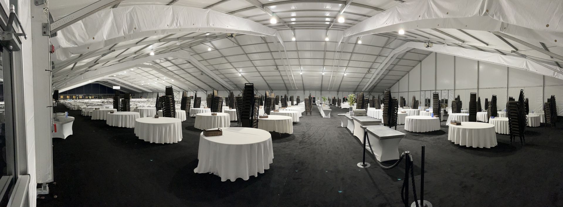 Convention room setup