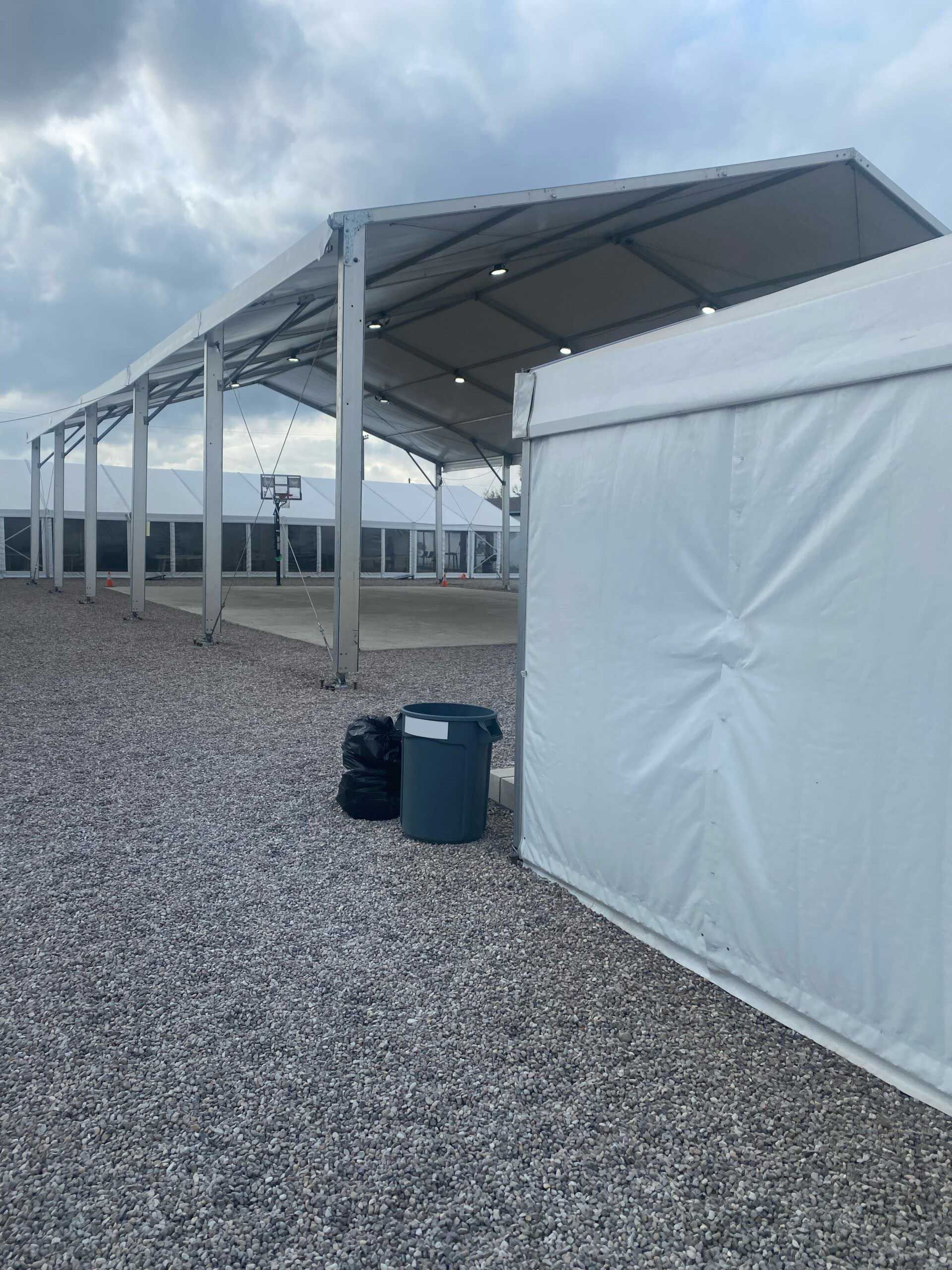 Temporary structure using air management power. temporary HVAC and power generation services.