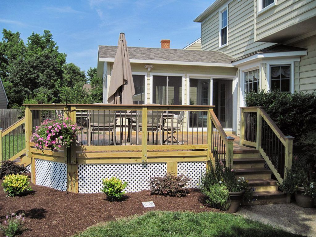 Large Deck with Screened Porch — Poquoson, VA — OutBack Construction