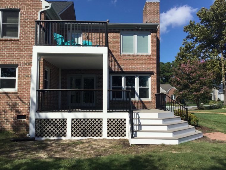 New Custom House Deck — Poquoson, VA — OutBack Construction