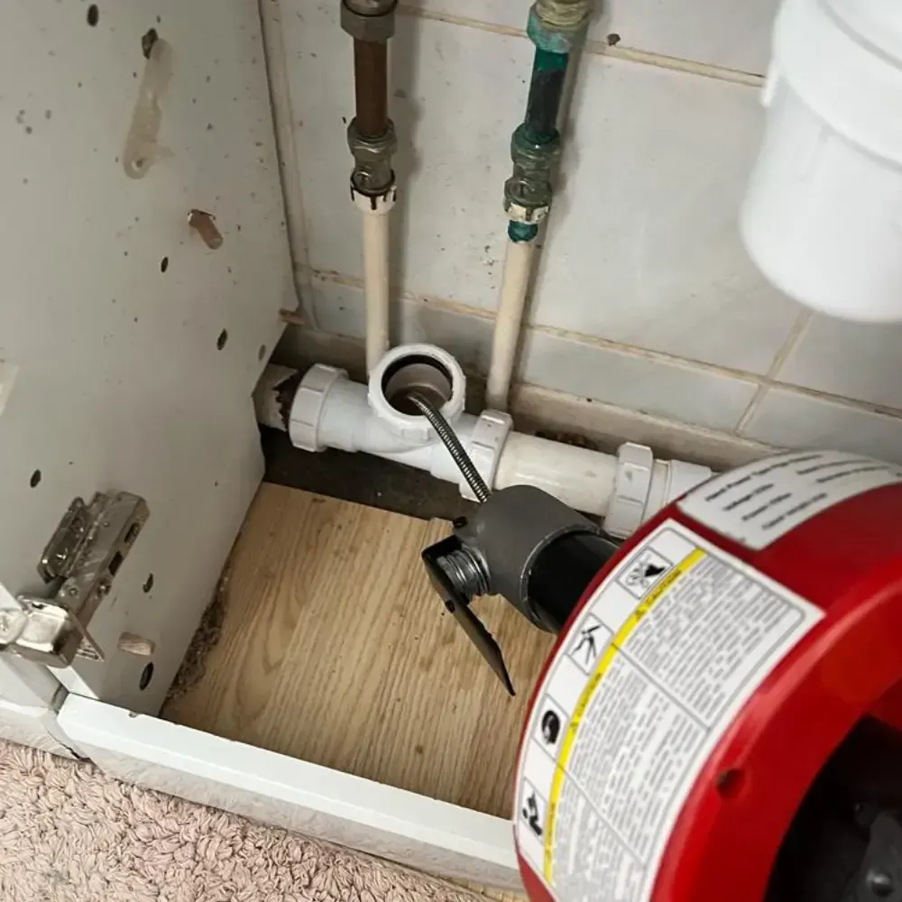 Clearing blocks drains in the house