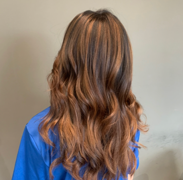 “Professional foil highlights and toning service in Sandy Utah salon”