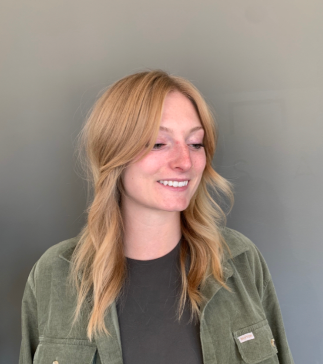 “Happy client showing fresh new style at Looks by Lovato Sandy Utah”