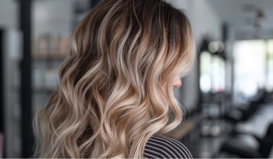 “Soft waves hairstyle created by Ally Lovato in Salt Lake City area”