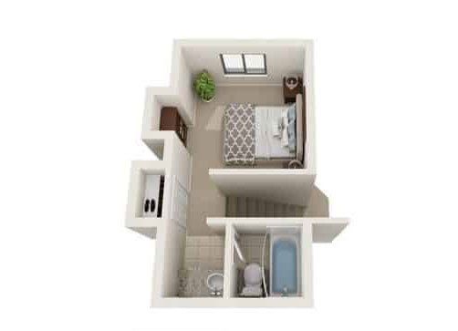 Two-Bedroom floor plan | Second floor