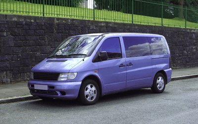 Purple van