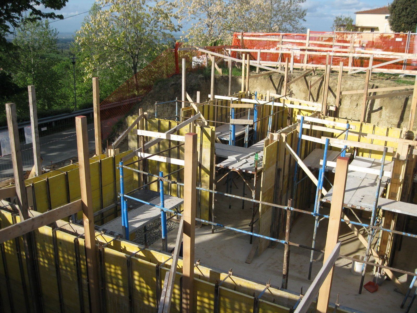 cantiere edile per nuova costruzione