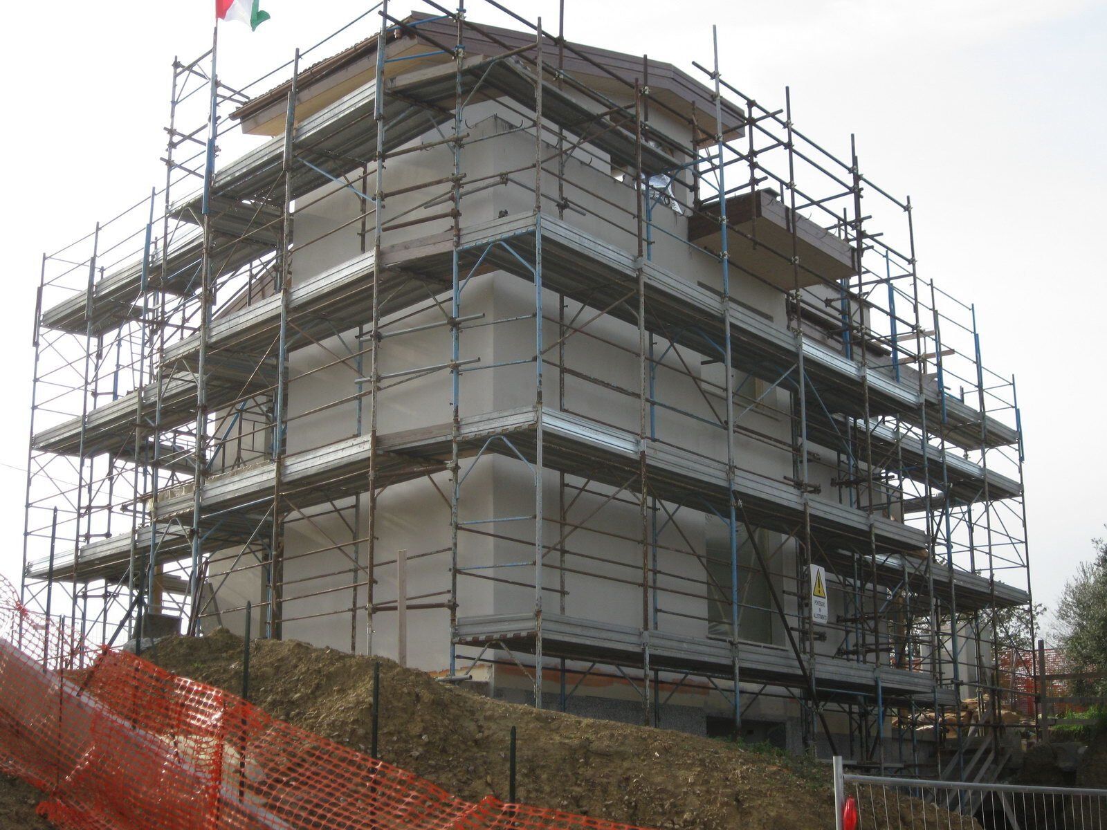 impalcatura per rifacimento facciata
