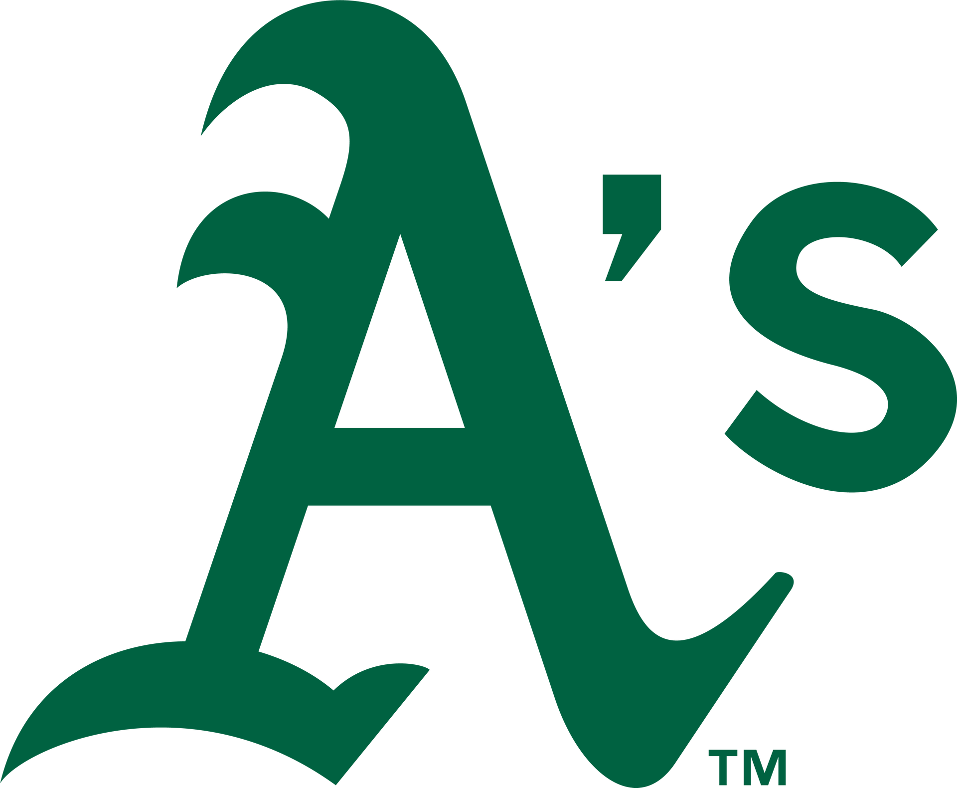 Green A’s logo with a stylized capital A and apostrophe-s, plus ™ symbol