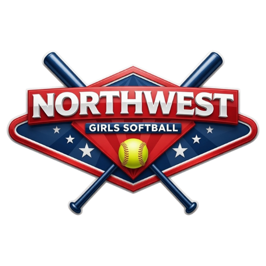 Westwood Baseball League logo with text and crossed bats and a baseball graphic.