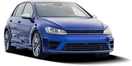 Blue Volkswagen Golf hatchback. | Bavarian Auto Haus