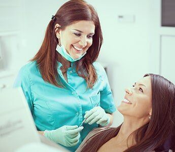Female Dentist and Female Patient—Dentists in Whittier, NC