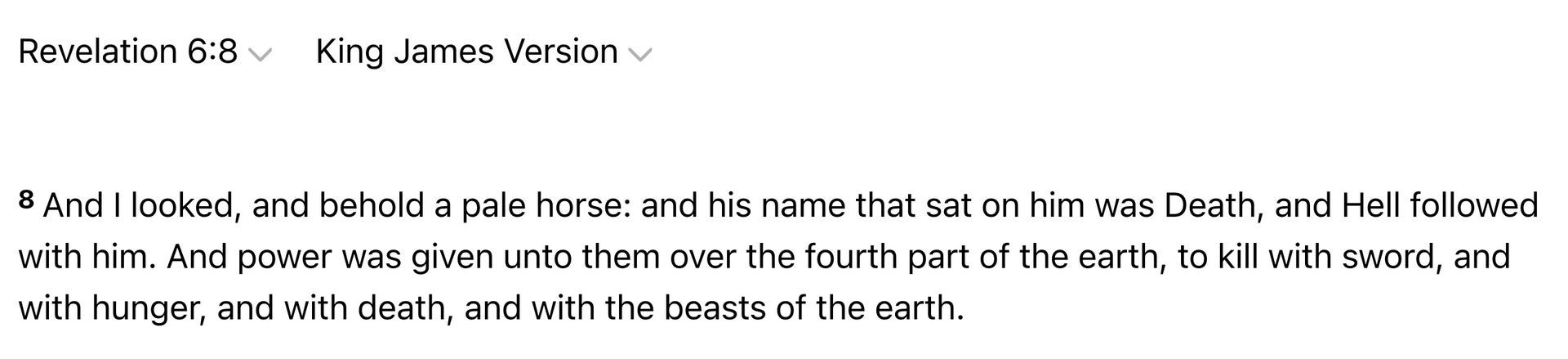 pale horse origins