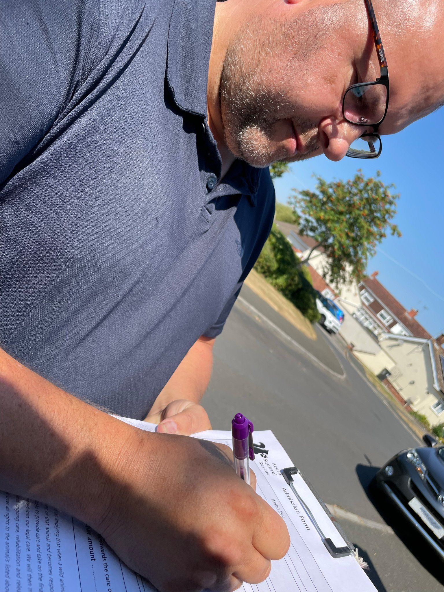 signing over squirrel kitten