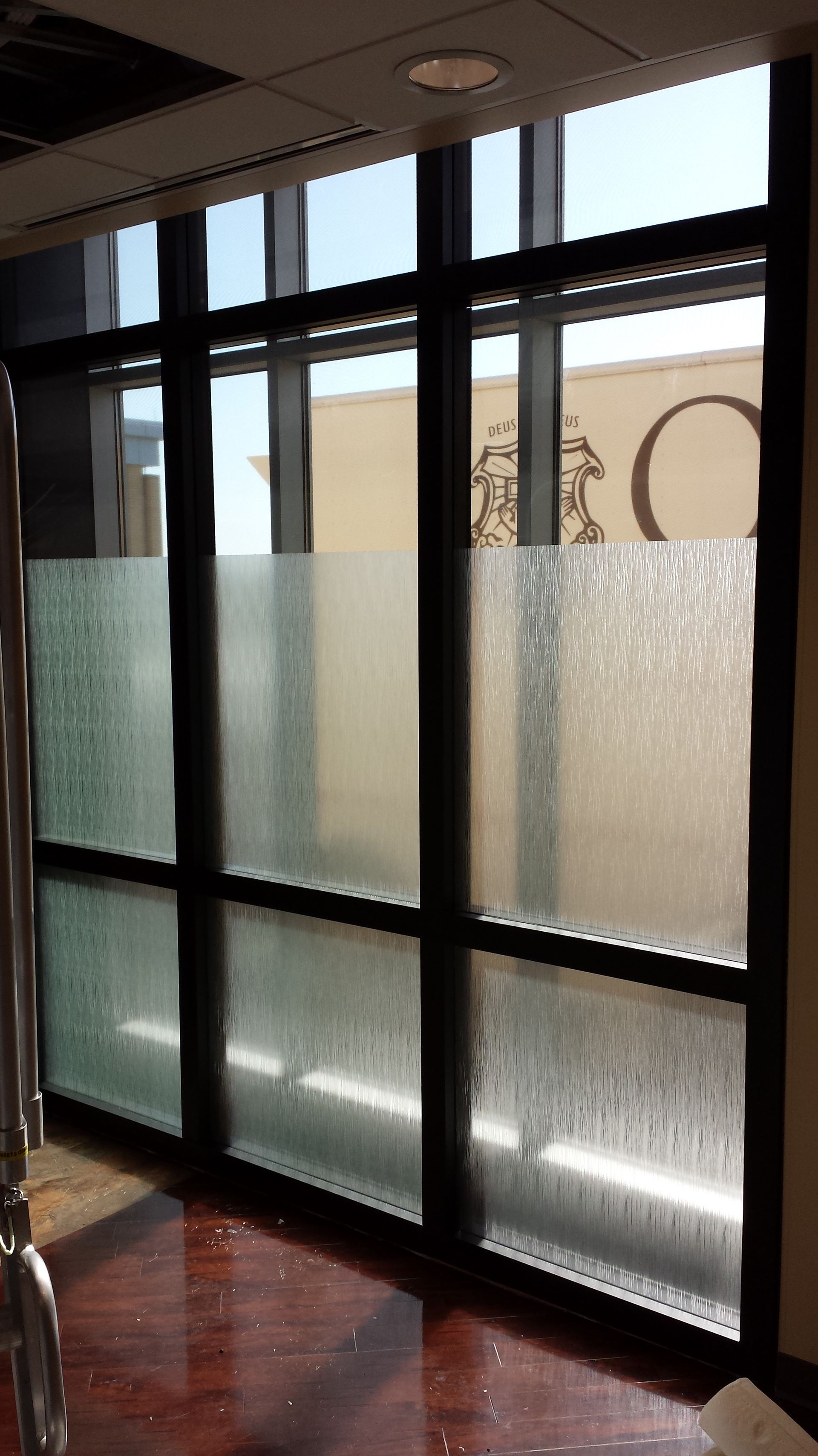 Solar Shield Roller Shade installed on a patio door in Kansas City, MO