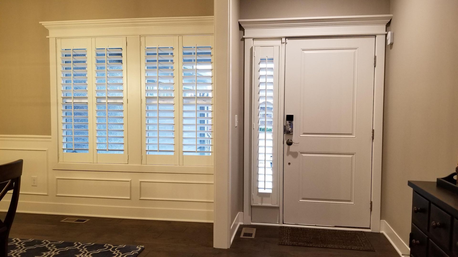 Solar Shield Roller Shade installed in a primary bedroom in Liberty, MO