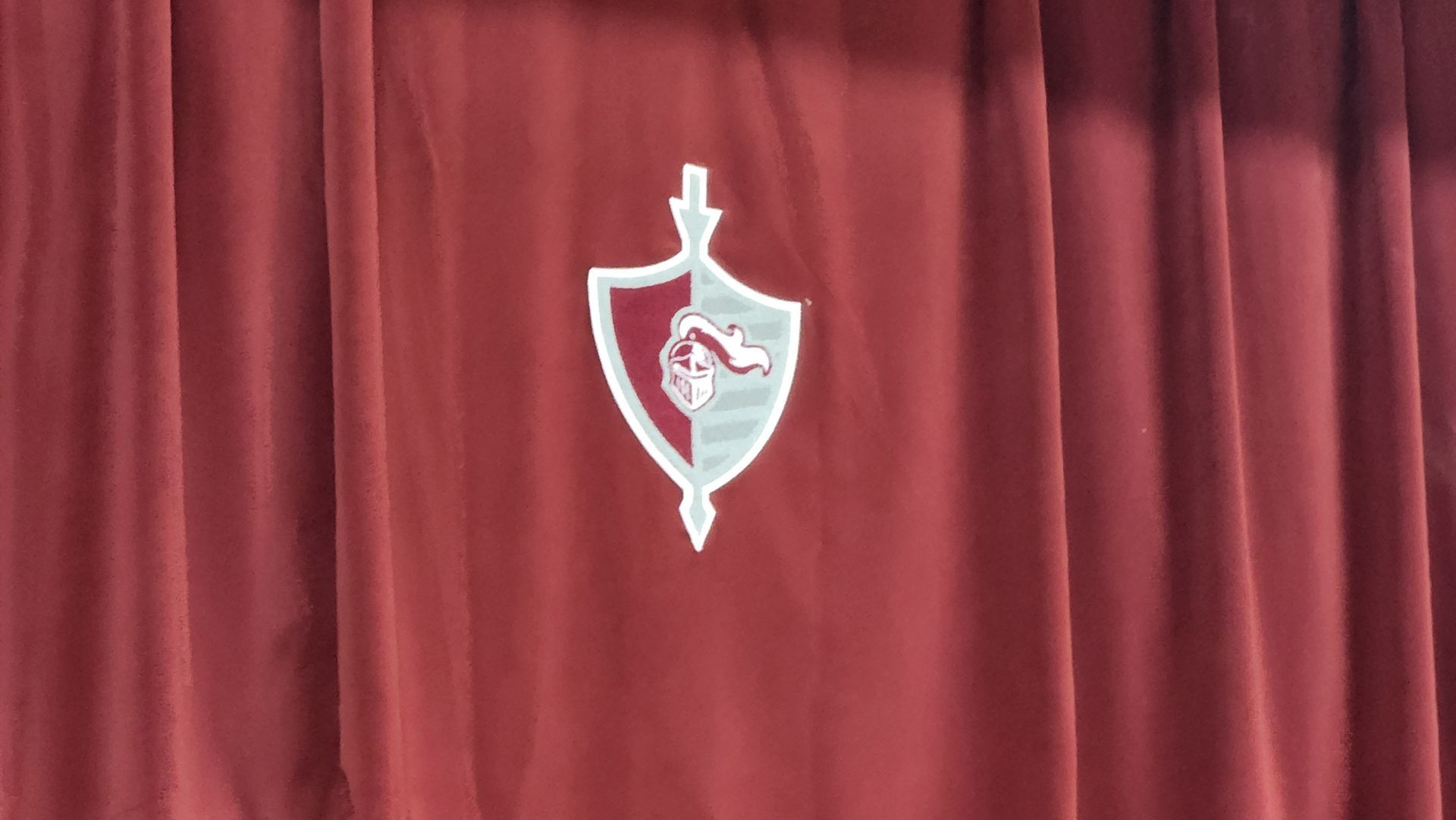 Solar Shield Stage Curtains custom logo on stage curtain valance Kansas City