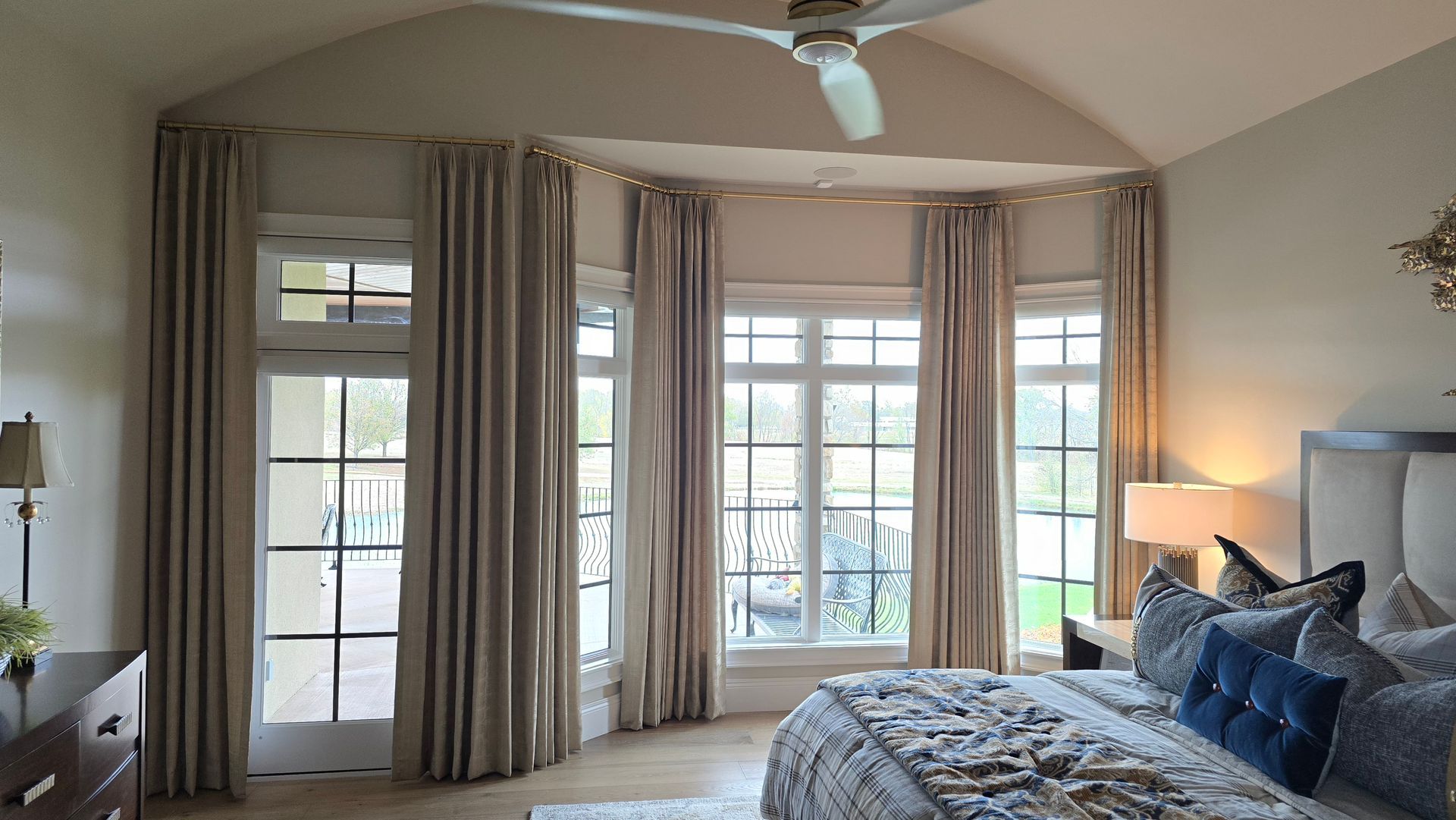 Solar Shield drapery installed in residential home in kansas city