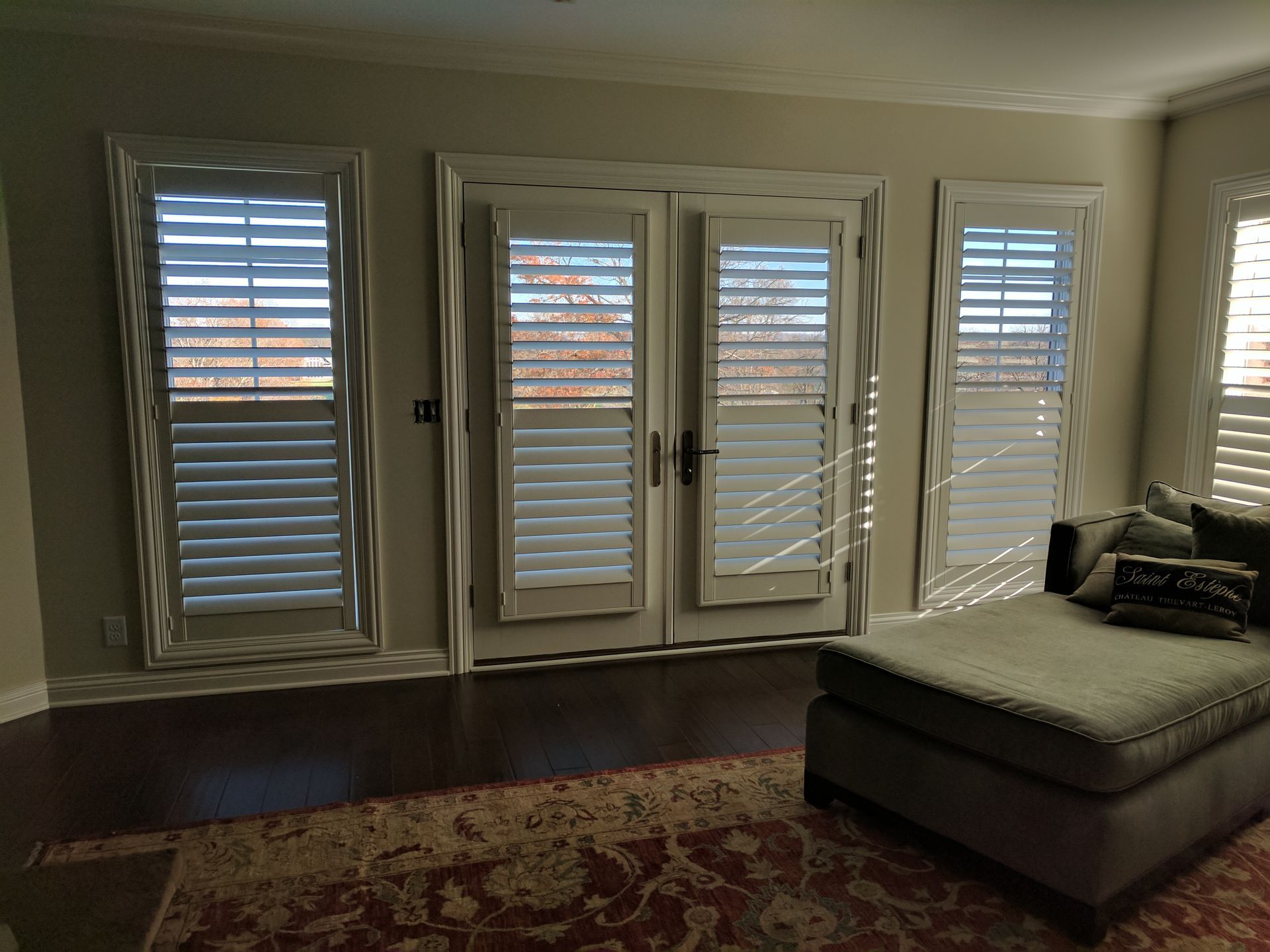 Solar Shield Roller Shade installed in a home in Parkville, MO