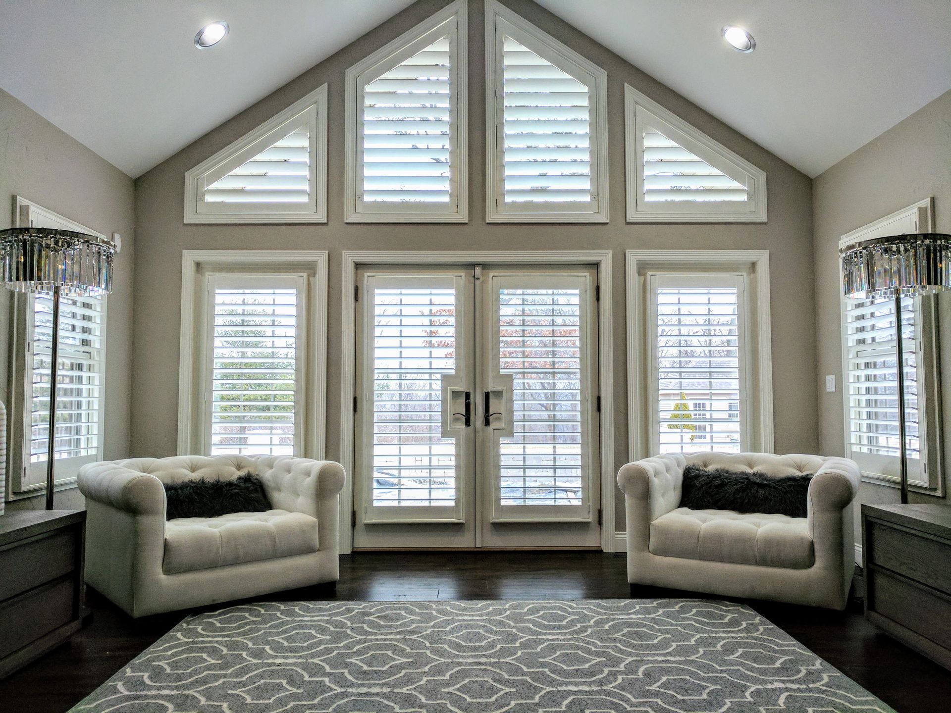 Solar Shield Roller Shade installed in a primary bedroom in Liberty, MO