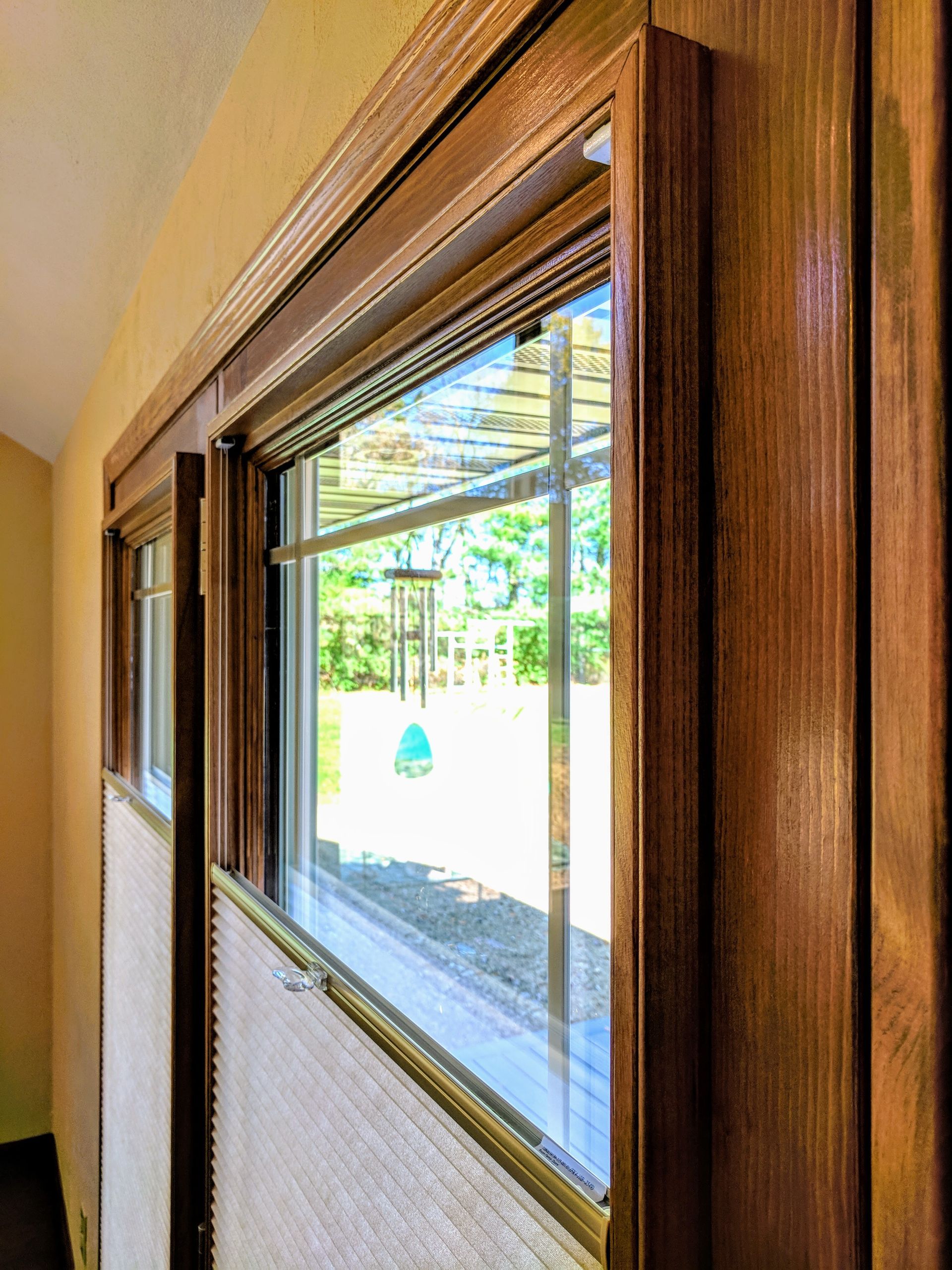 Solar Shield Roller Shades installed in a stairwell