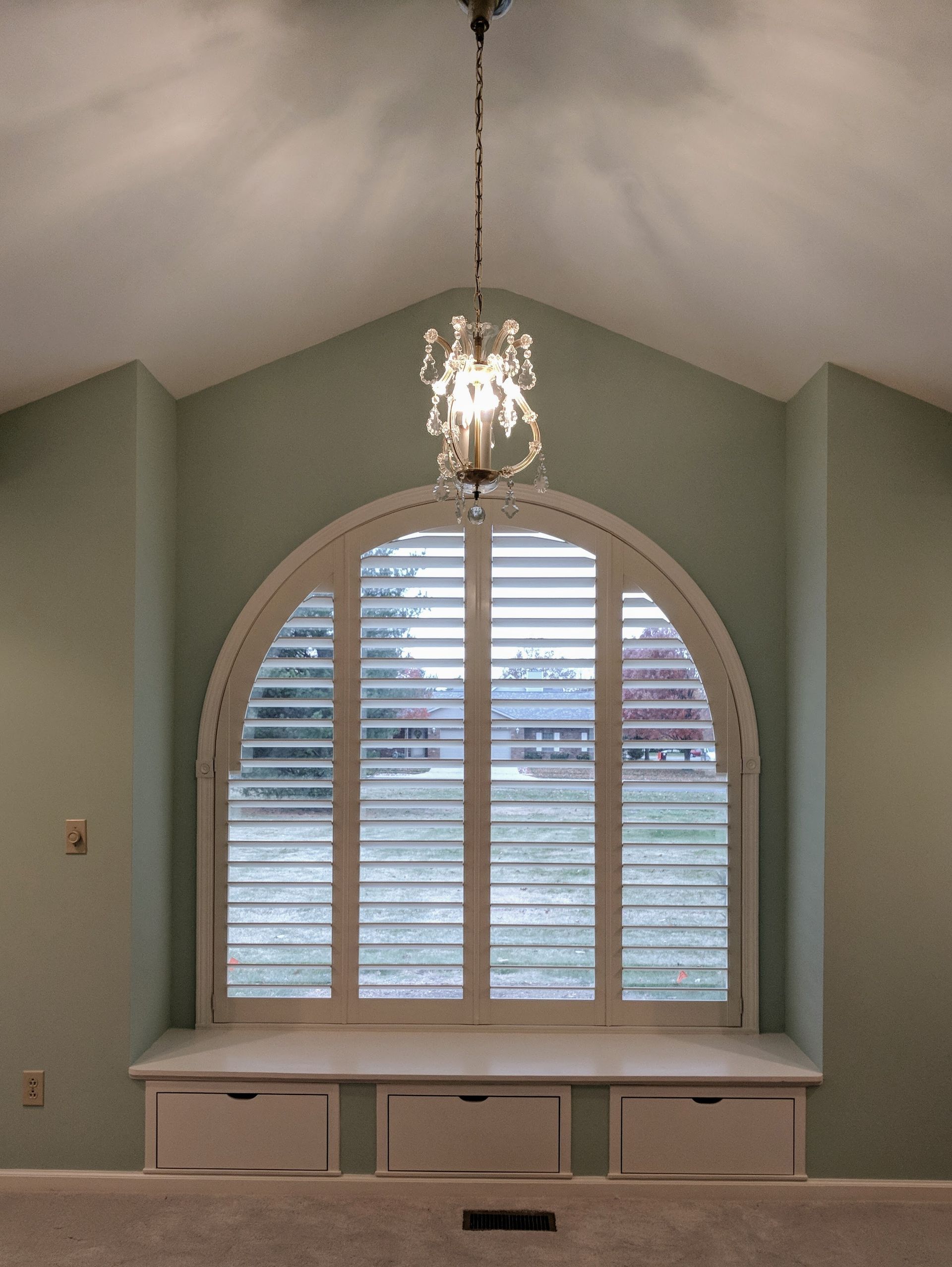 Solar Shield Roller Shade installed on a patio door in Kansas City, MO