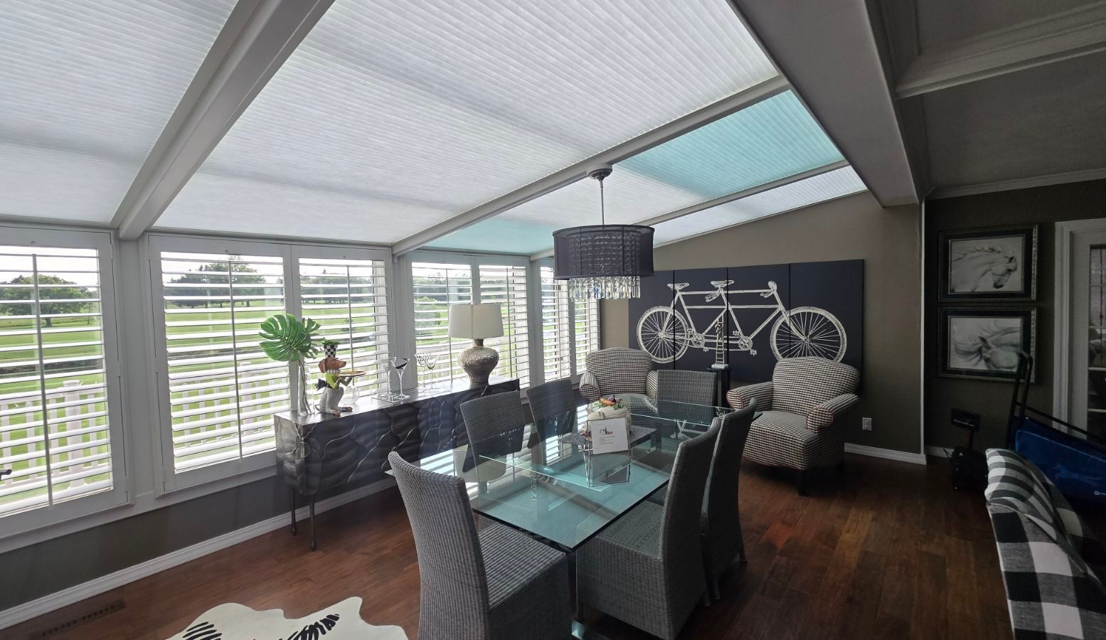 Solar Shield Roller Shade installed in a bedroom in Kansas City, MO