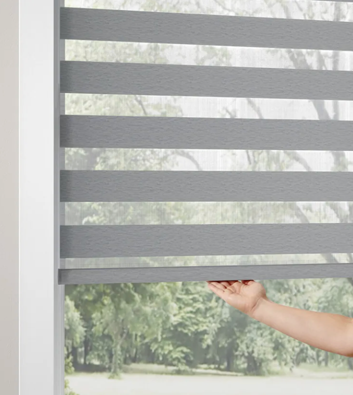 Solar Shield Banded Shade with Cordless Operation