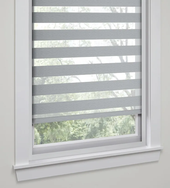 Solar Shield Banded Shade with Privacy Light Block