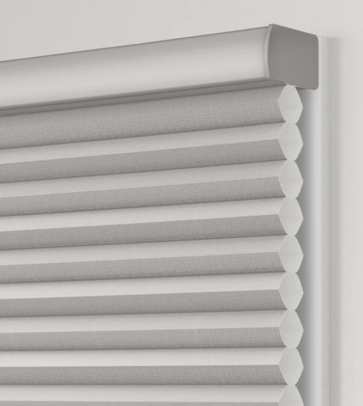 Honeycomb Shade with painted headrail