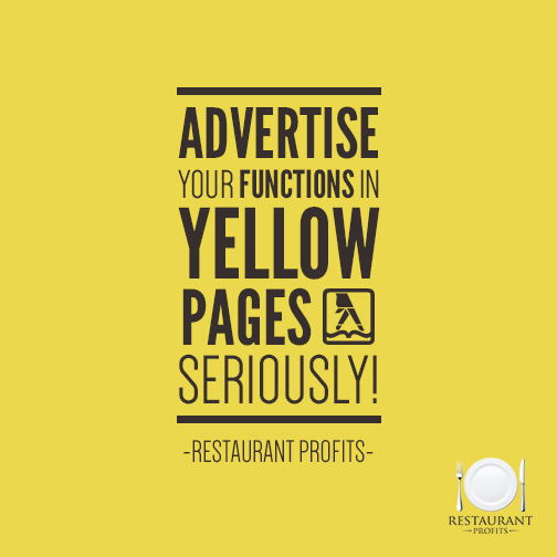 Why You Need To Advertise Your Functions in Yellow Pages