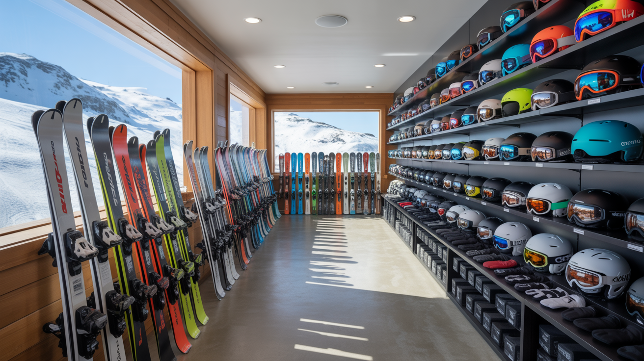 Ski shop storage