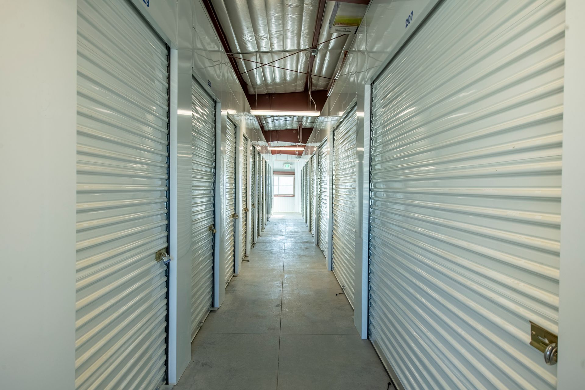 Climate-controlled storage interior