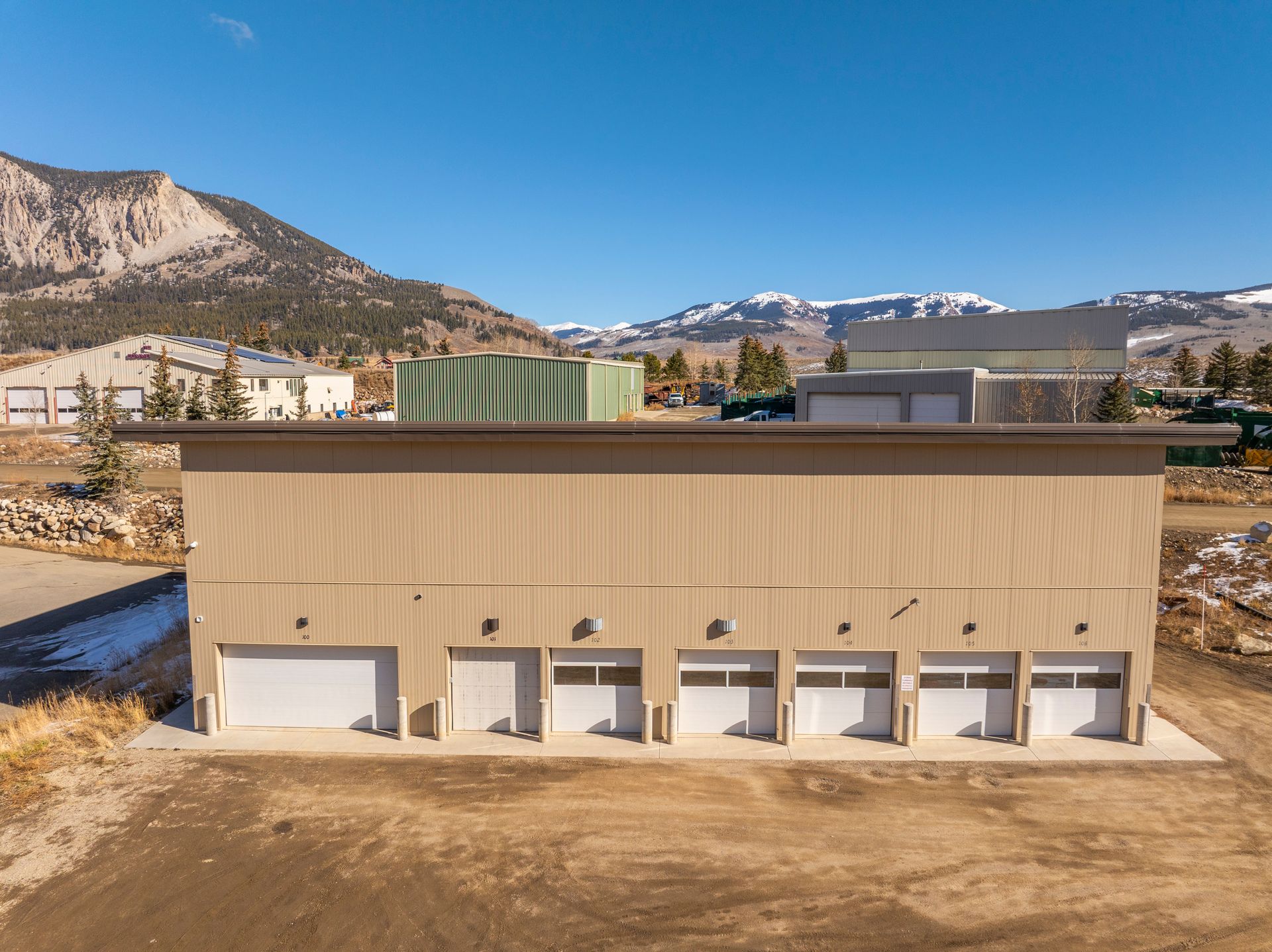 Drive-up storage units