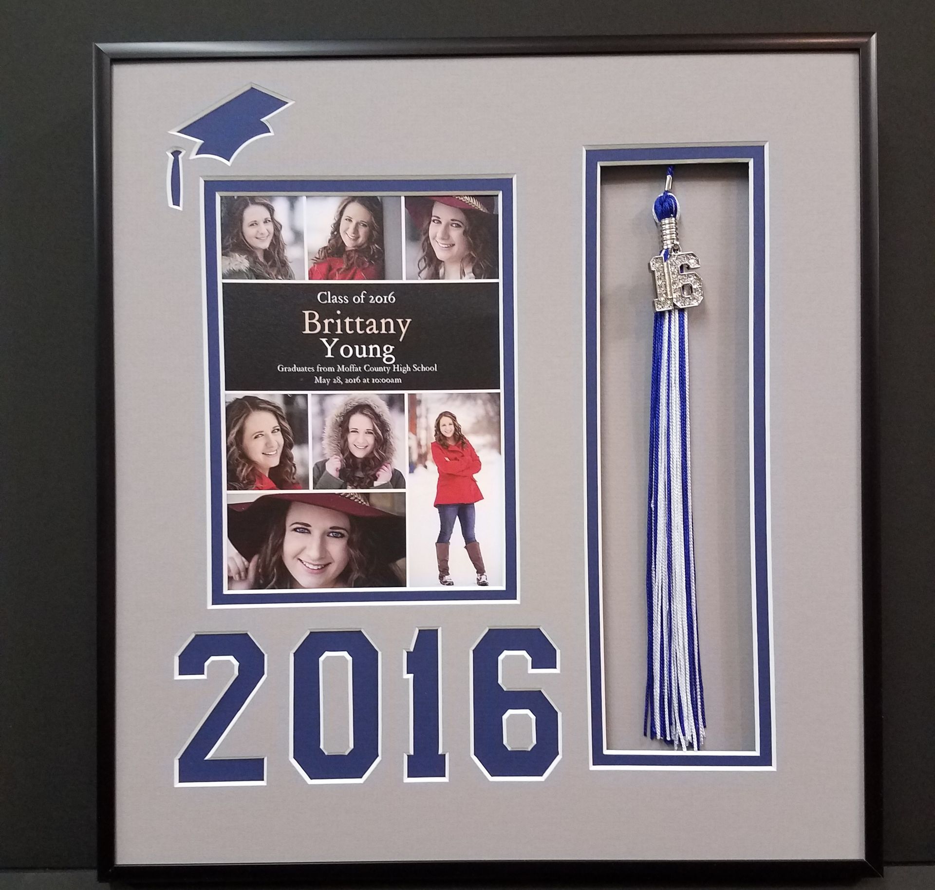 A framed picture of brittany young from 2016