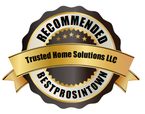 A seal that says trusted home solutions llc best prosintown